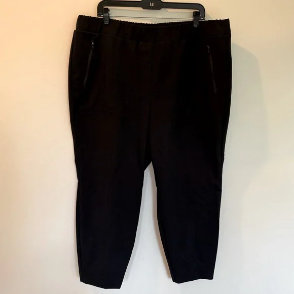 Lane Bryant On-The-Go Slim Ankle Pant - Black - 24 - Picture 3 of 5